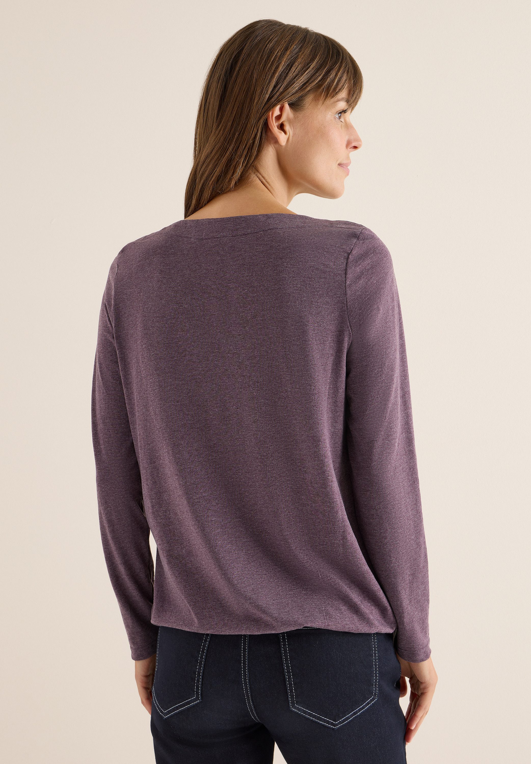 CECIL Langarmshirt im Melange Look günstig online kaufen