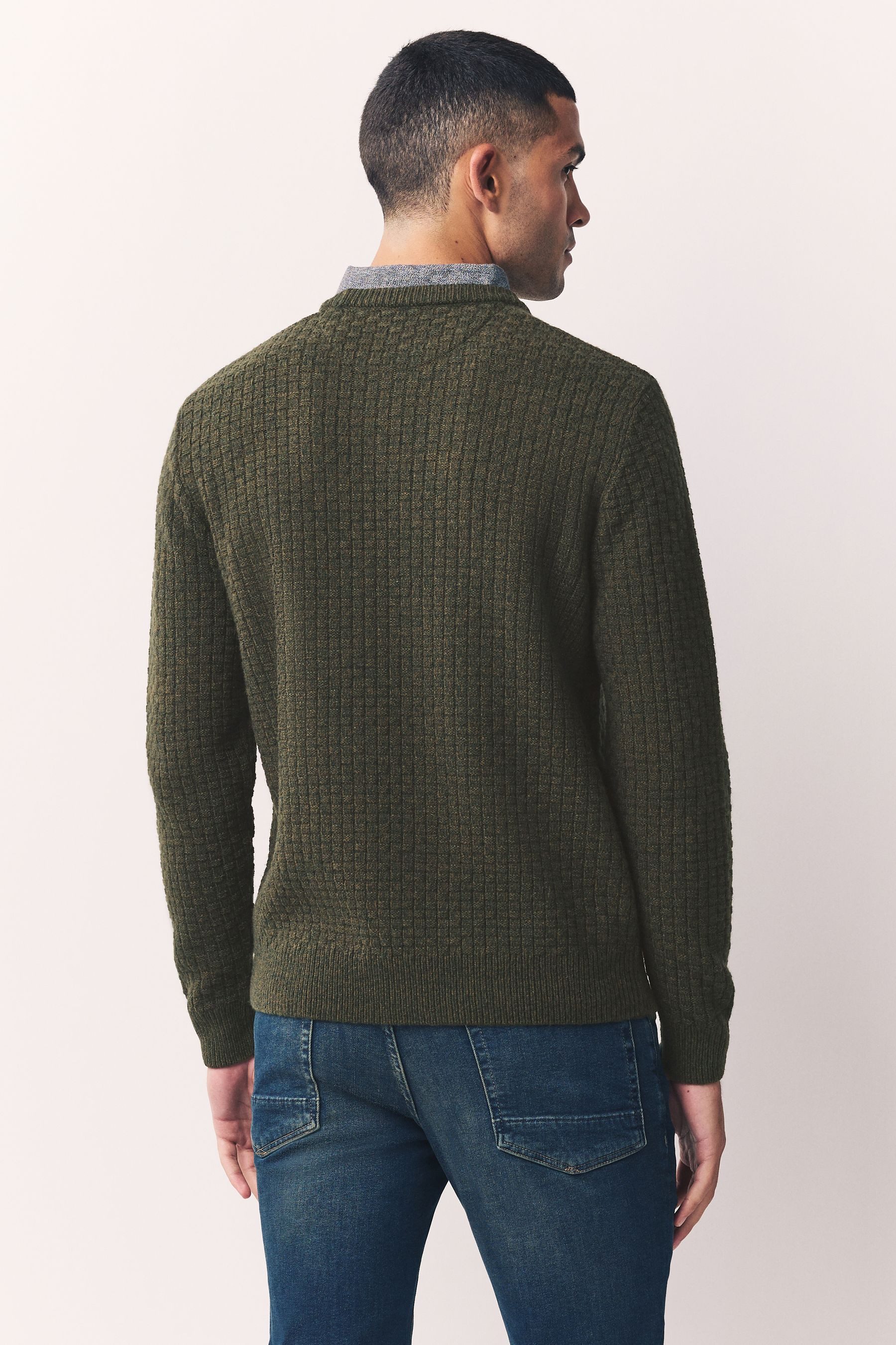 Next 2-in-1-Pullover Regular Fit Pullover mit eingenähtem Kragen (1-tlg) günstig online kaufen