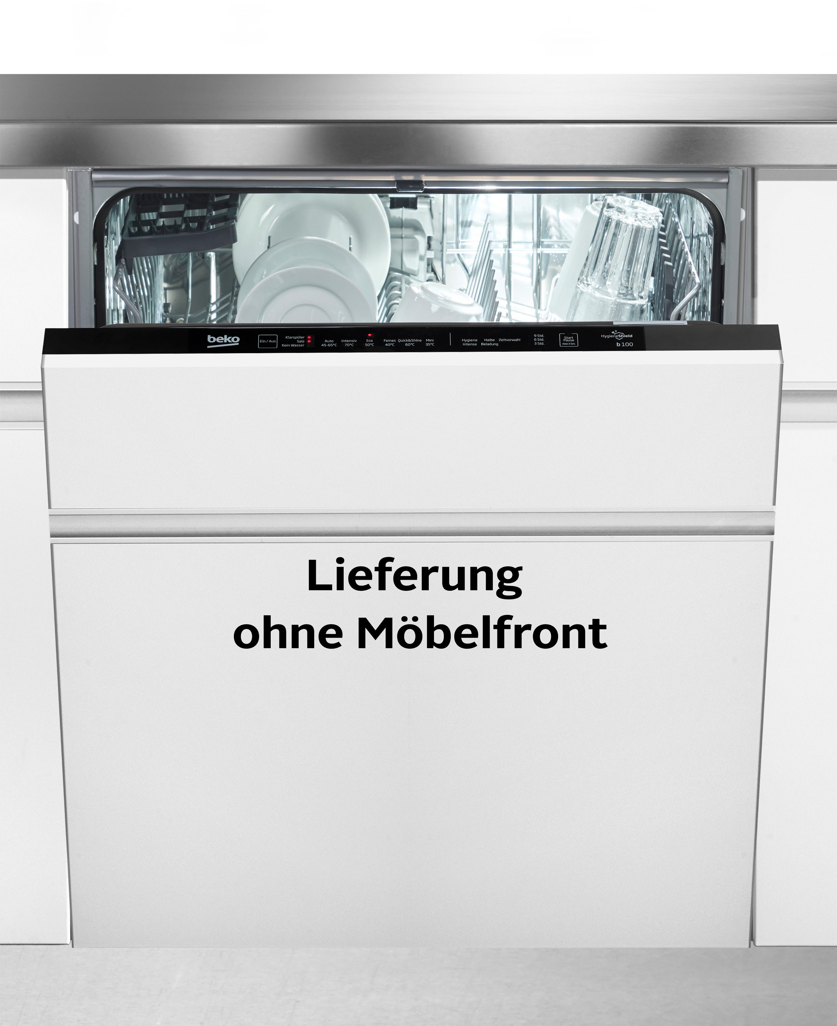 BEKO vollintegrierbarer Geschirrspüler BDIN16420, 12,9 l, 14 Maßgedecke, HygieneIntense – Maximale Hygiene durch besonders hohe Temperaturen