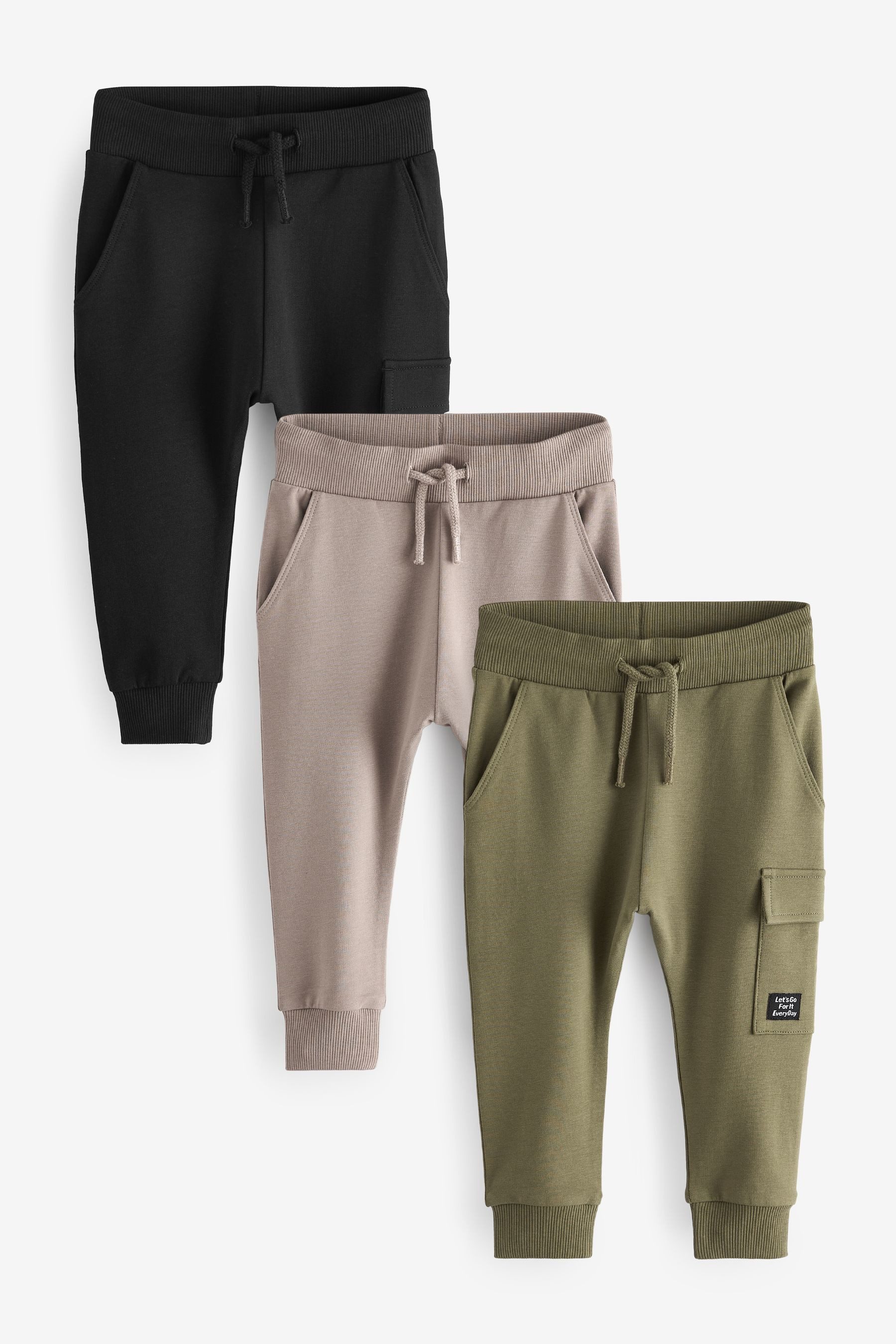 Jogginghose 3er-Pack Super Skinny Fit Utility-Jogginghose