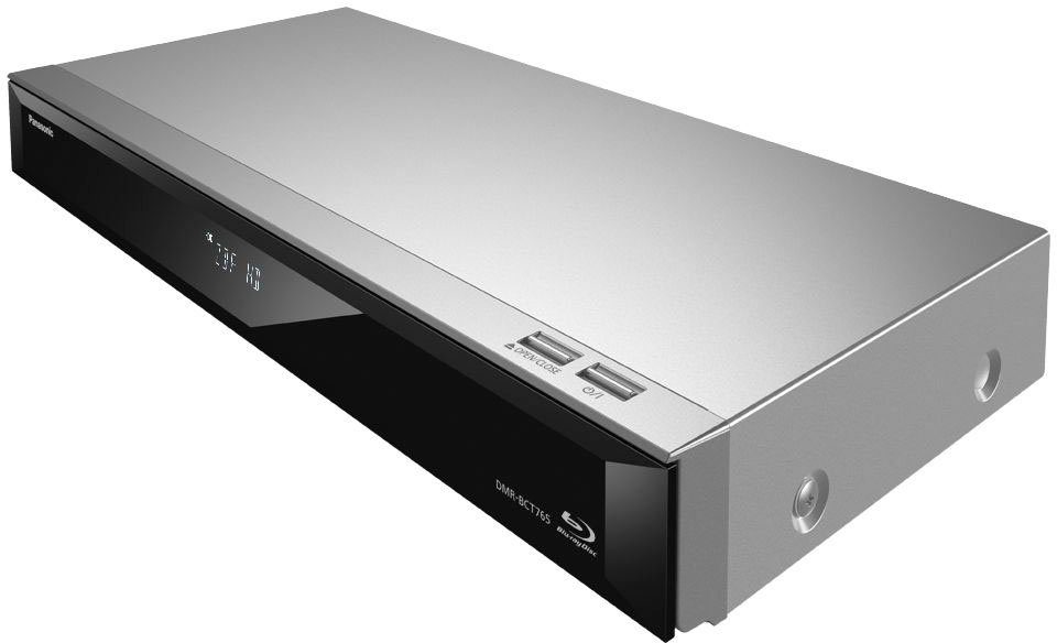 Blu-ray-Rekorder silber WLAN, C (4k Panasonic Ultra HD, DMR-BCT760/5 mit Miracast 500 (Wi-Fi LAN DVB-C-Tuner, HD Alliance), 4K (Ethernet), Upscaling, GB Festplatte, Twin DVB Tuner)