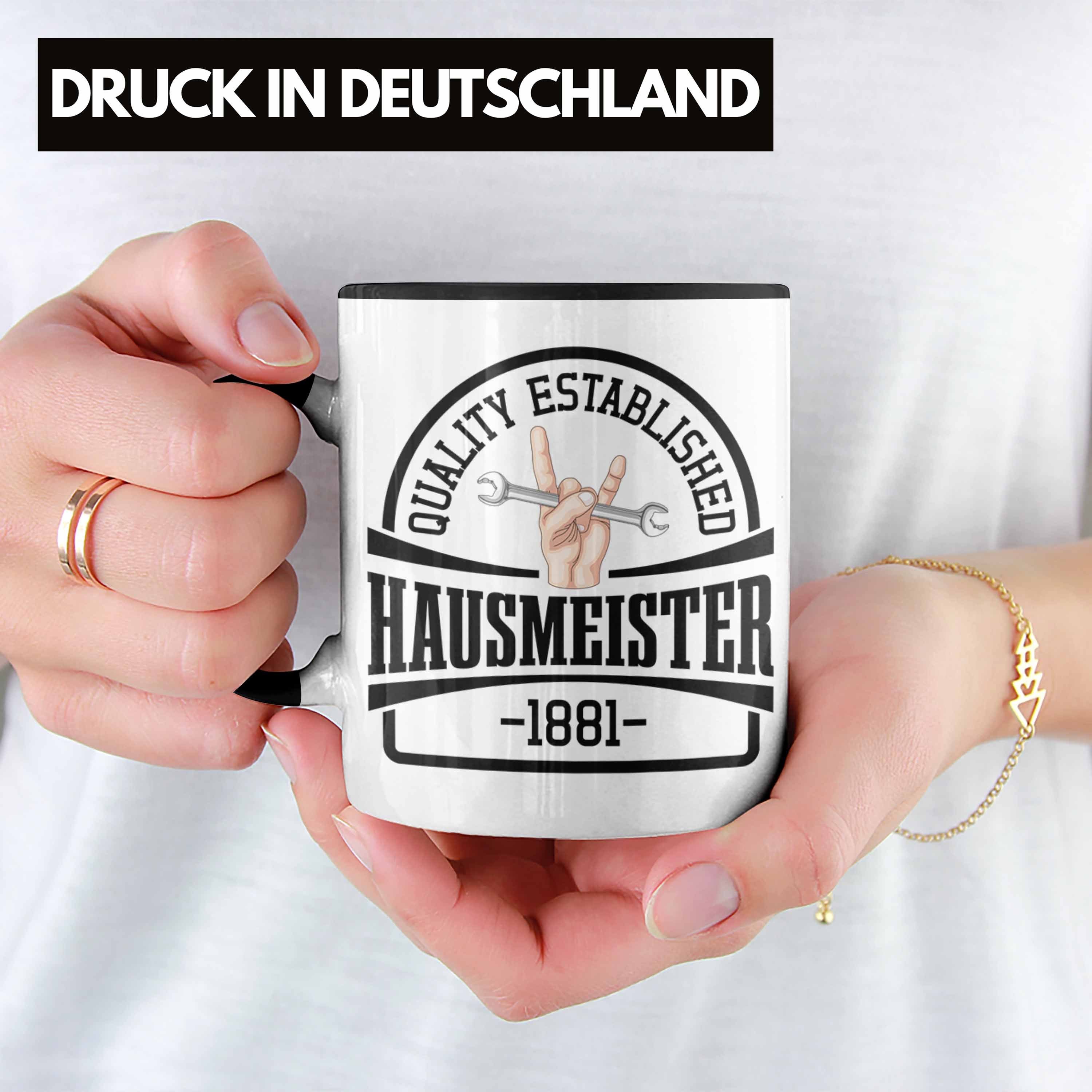 Trendation Tasse Trendation - Hausmeister Tasse Lustig Haustechniker Schwarz Spruch Geschenke