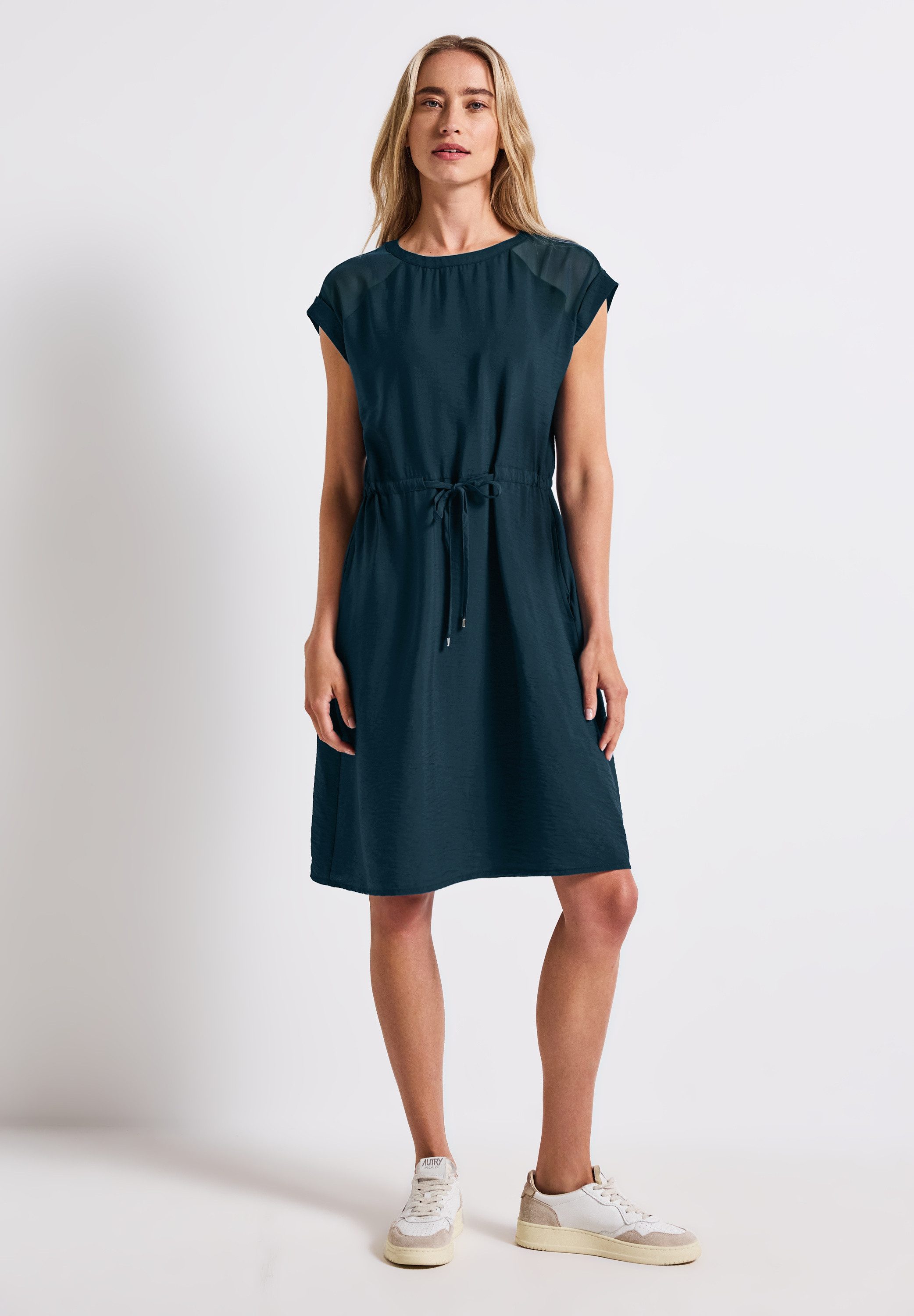 STREET ONE Shirtkleid mit Mesh-Details günstig online kaufen