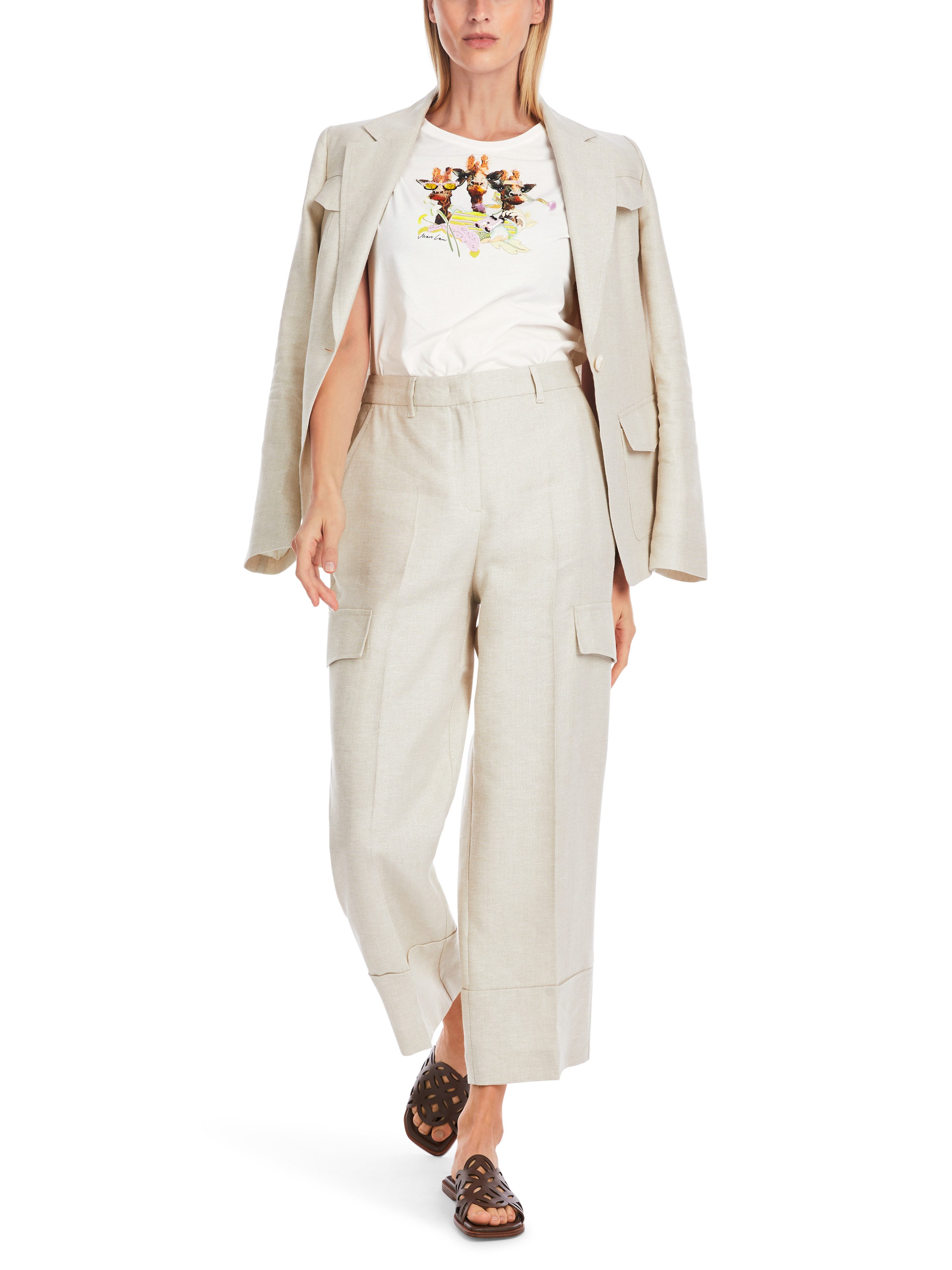 Marc Cain T-Shirt Mit Motiv - T-Shirt in 100 % Baumwolle günstig online kaufen