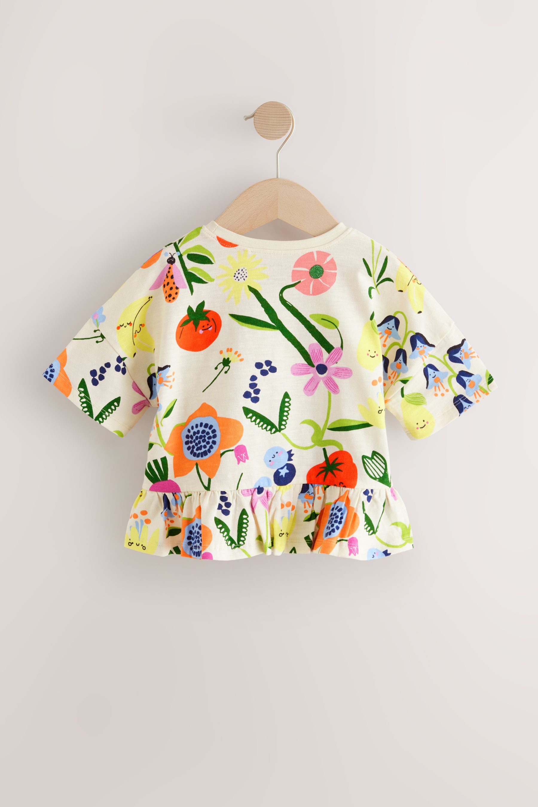 Next Schößchenshirt Kurzarmshirt mit Schößchen aus günstig online kaufen