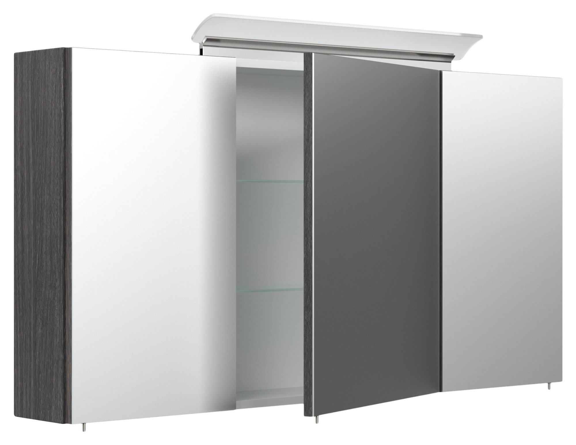 Magnolia Home Spiegelschrank Spiegelschrank 120cm inkl. Design LED-Lampe un günstig online kaufen