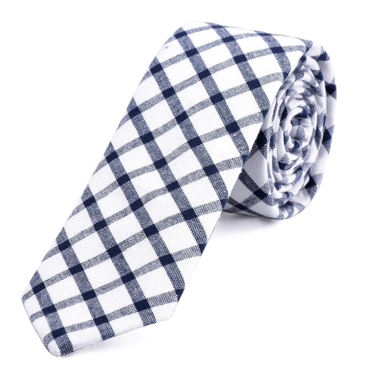 Krawatte Herren Krawatte 6 cm mit Karos oder Streifen