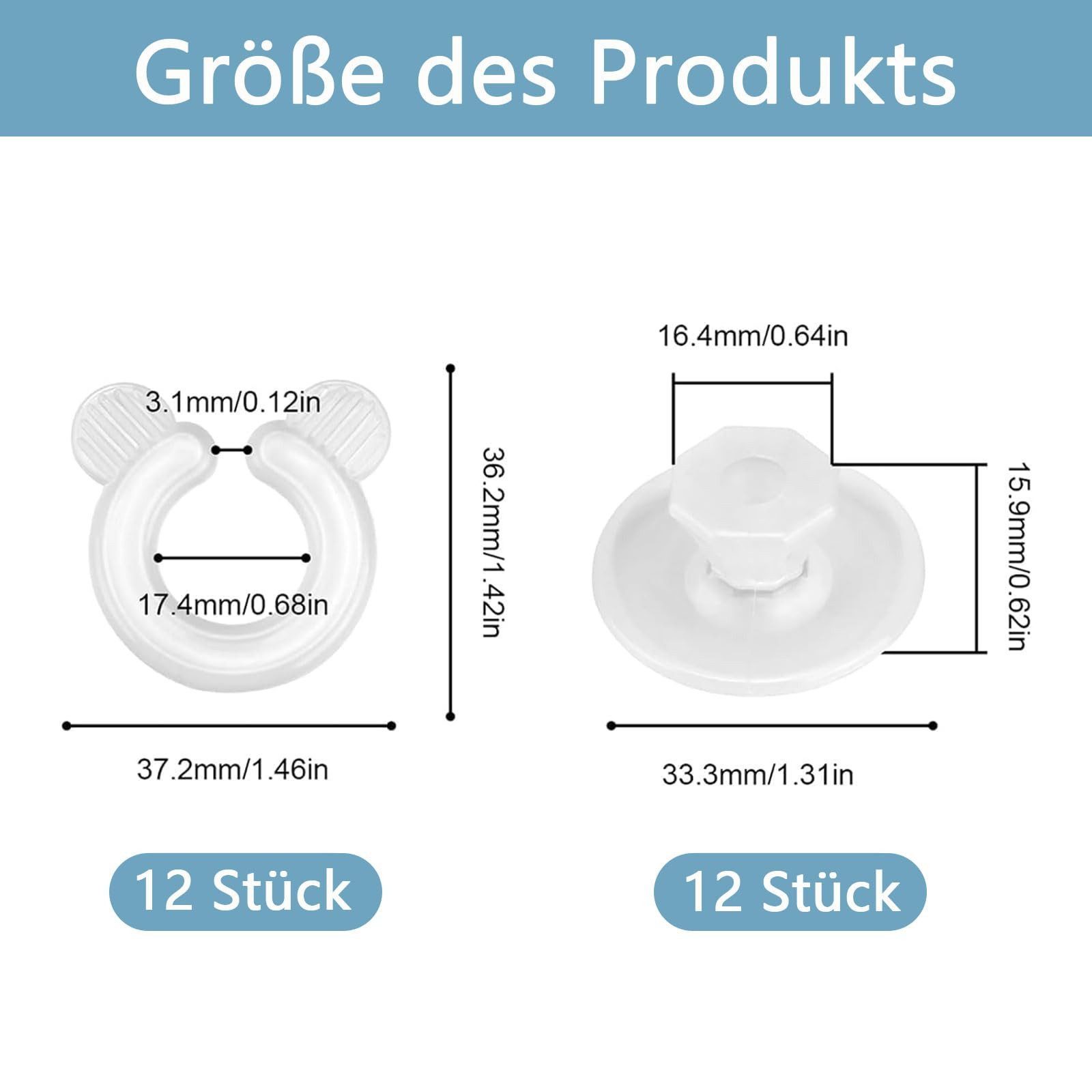 Matratzenkeil Bettdecken Clips 12er Set Bettbezug Fixierer gegen Verrutschen FOUORTUNATE-BEE, Deckenhalter Clips für Bettwäsche Vorhang Kürzen ohne Nähen – Bild 4 von 5