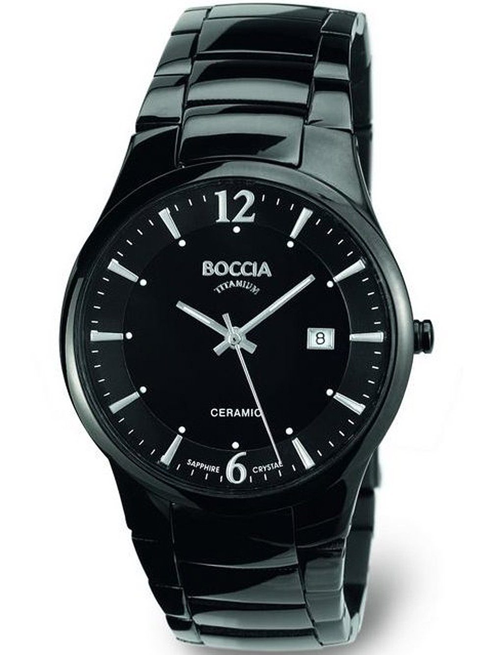 Boccia Quarzuhr Boccia 3572-02 Herrenuhr Keramik Titanium 39mm 3ATM Boccia günstig online kaufen
