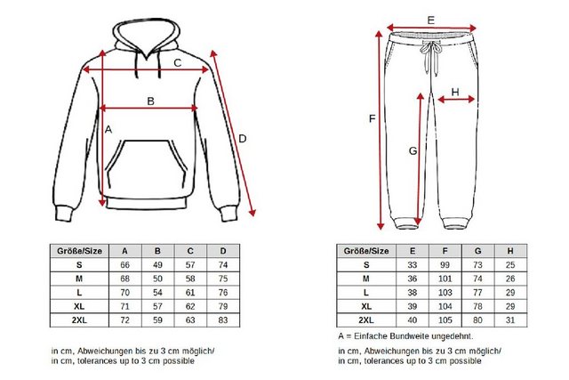 Egomaxx Trainingsanzug »3584« (2-tlg), Herren Slim Fit Trainingsanzug Casual Basic Streetwear Sportanzug