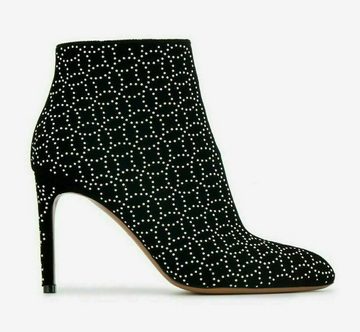 ALAÏA PARIS ALAÏA PARIS VELVET STUDDED LASER CUT ANKLE BOOTS STIEFEL PUMPS SHOES S Stiefelette