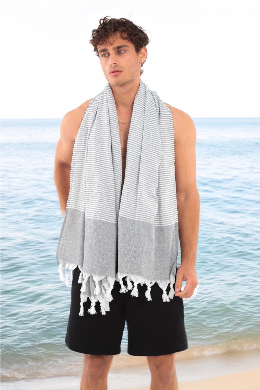 herémood Hamamtuch Luxuriöses Saunatuch, großes Strandtuch, 90x170 cm, vorg günstig online kaufen