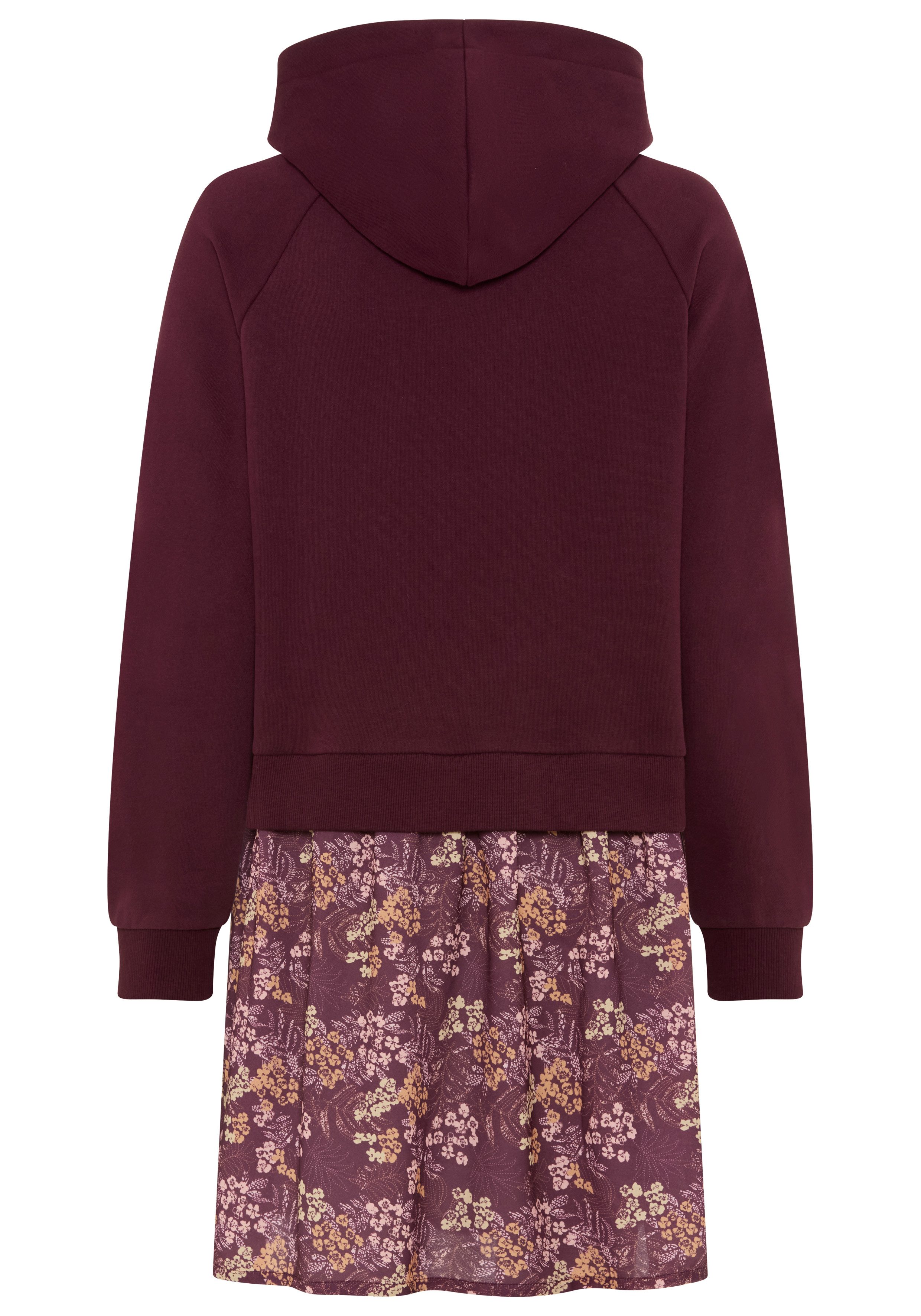 KangaROOS 2-in-1-Kleid auch in großen Größen, mit Langarm, aus Sweatware und Web