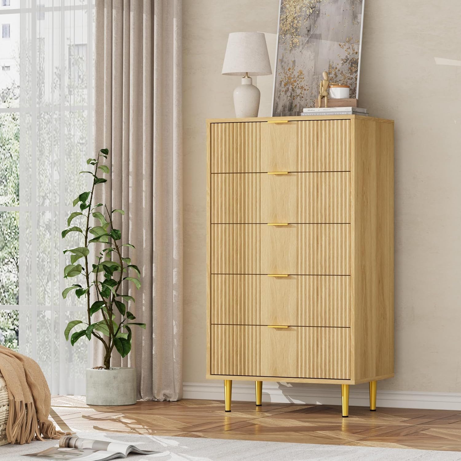 Kommode mit 4/ 5 / 6 Schubladen Sideboard Komodenschrank Schubladenschrank