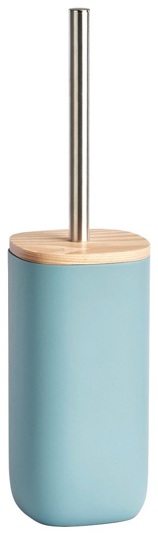 Mit (2-tlg), Esche, Holzdeckel mit WC-Garnitur Zeller aus Bürsten-Griff und Edelstahl Esche Quadrat, Present aus