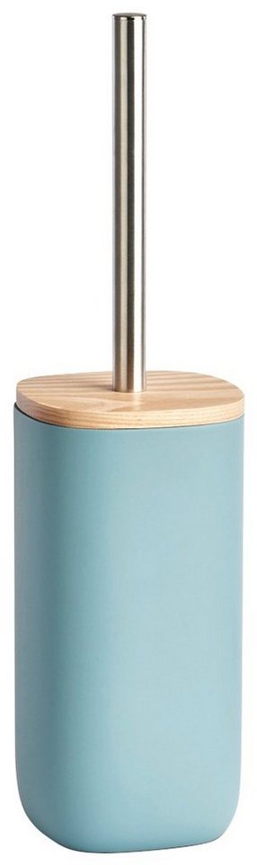 Zeller Present WC-Garnitur Quadrat, (2-tlg), mit Esche, Mit Bürsten-Griff  aus Edelstahl und Holzdeckel aus Esche