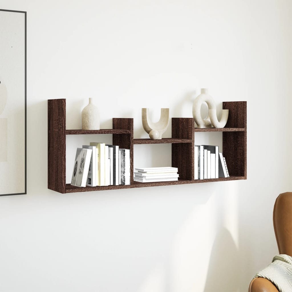 vidaXL Regal Wandschrank 100x18x40 cm Braun günstig online kaufen