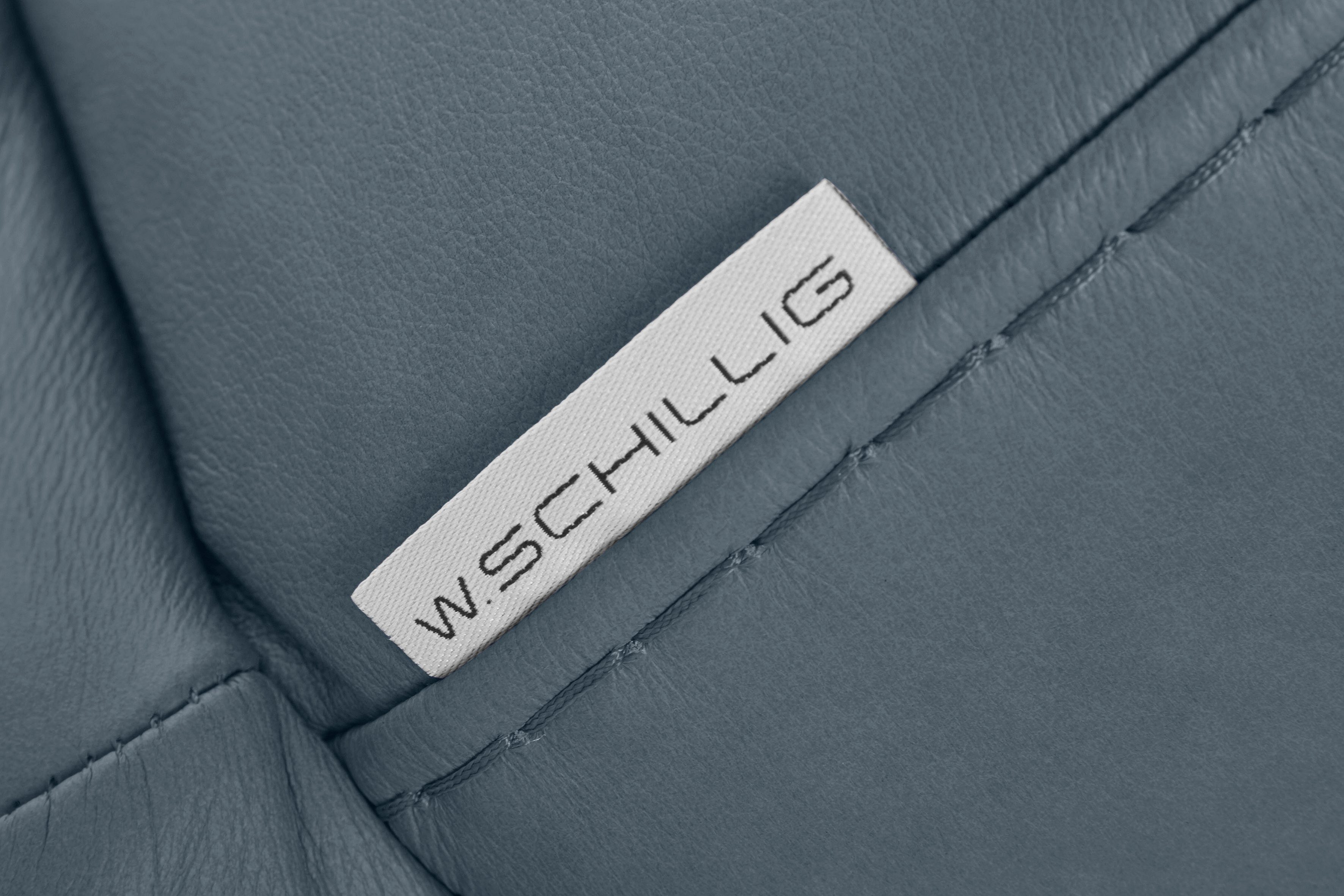 W.SCHILLIG 2,5-Sitzer Silber Breite matt, 232 in cm montanaa, Metallfüßen mit