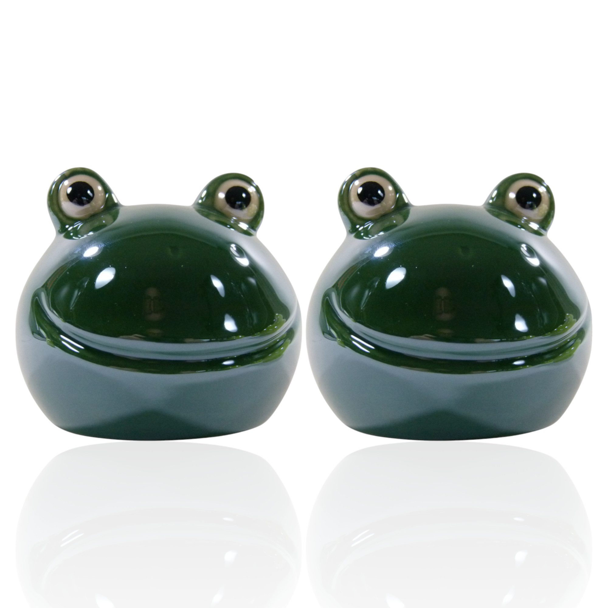 GlasArt Dekofigur Dekofigur Froschkopf Froschkönig drei günstig online kaufen