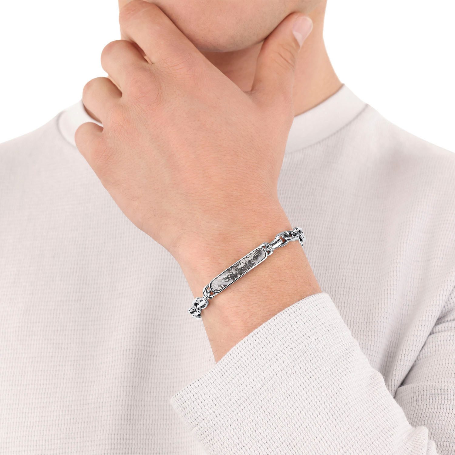s.Oliver Armband, mit Jaspis