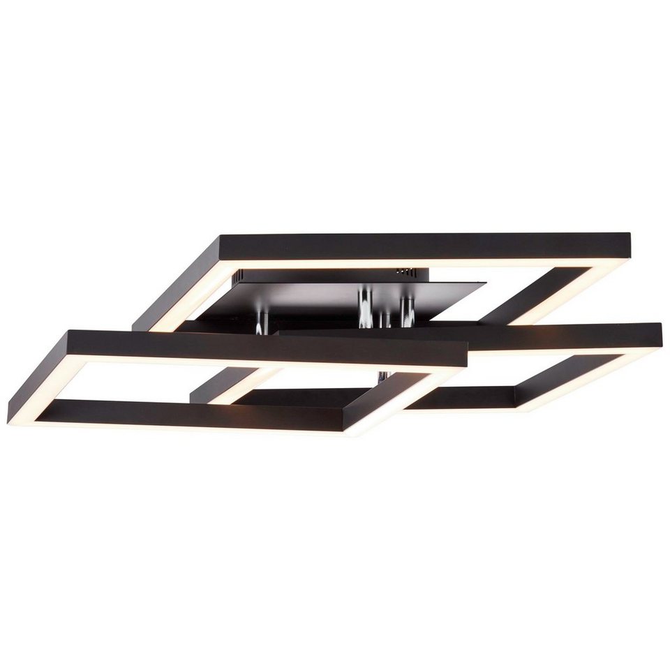 Brilliant Deckenleuchte Kjorn, 3000K, Lampe, Kjorn LED Deckenleuchte 3flg  schwarz, Metall/Kunststoff, 1x 42W