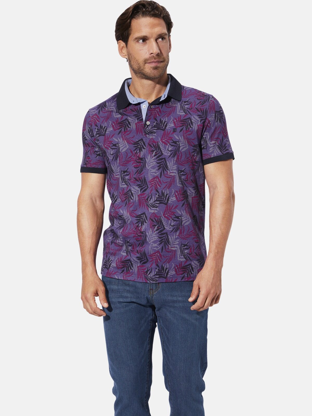 Babista Poloshirt GARLEN mit Blättermuster