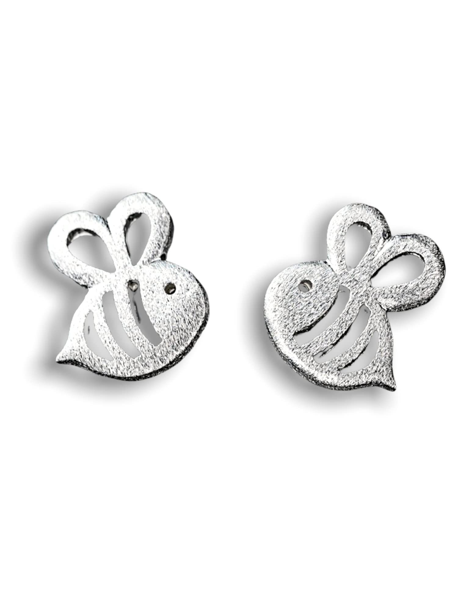 POCHUMIDUU Paar Ohrhänger S925 Silber Ohrringe, Frauen Mode Sterlingsilber Biene aus 925er Frauen Form Silberschmuck für