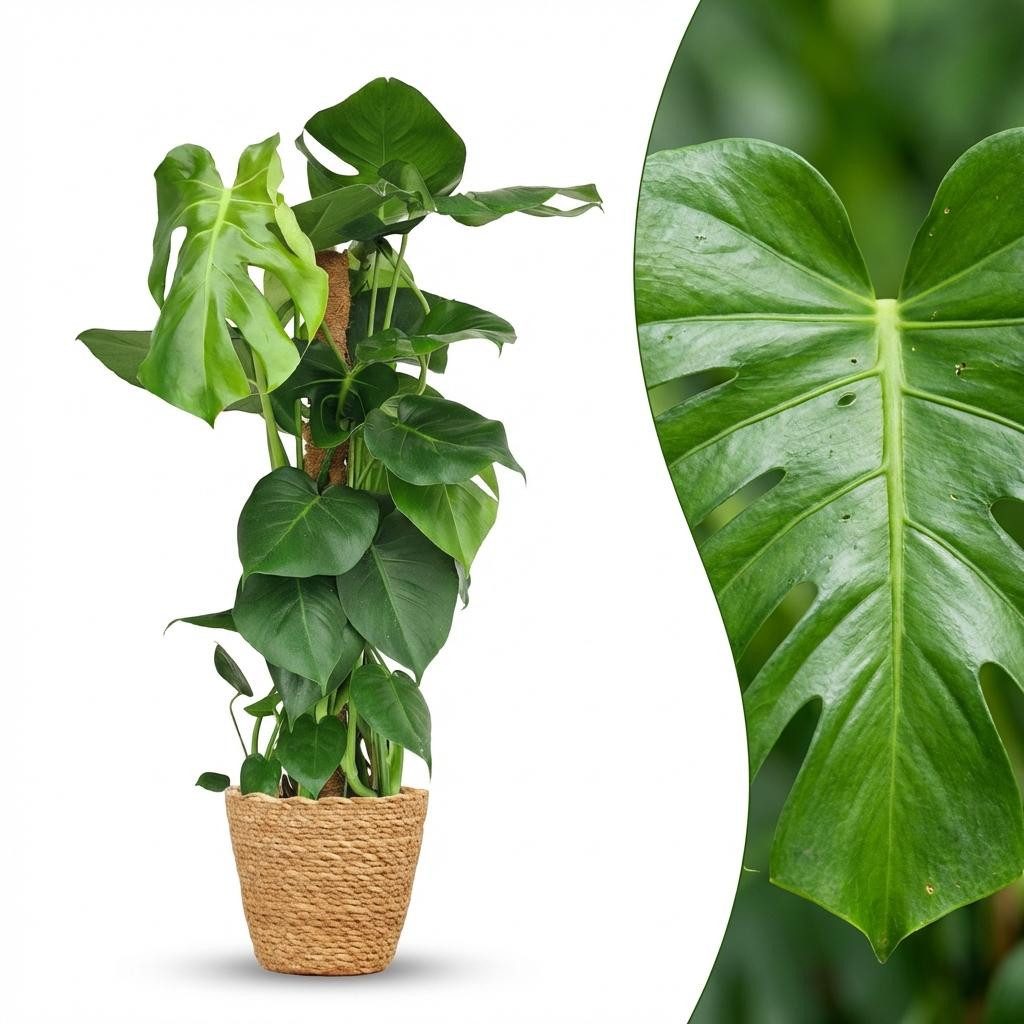 Florora Zimmerpflanze Monstera Deliciosa – 90 cm – Bild 2 von 4