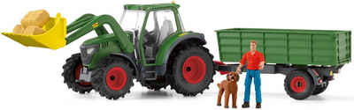 Schleich® Spielwelt FARM WORLD, Traktor mit Anhänger (42608)