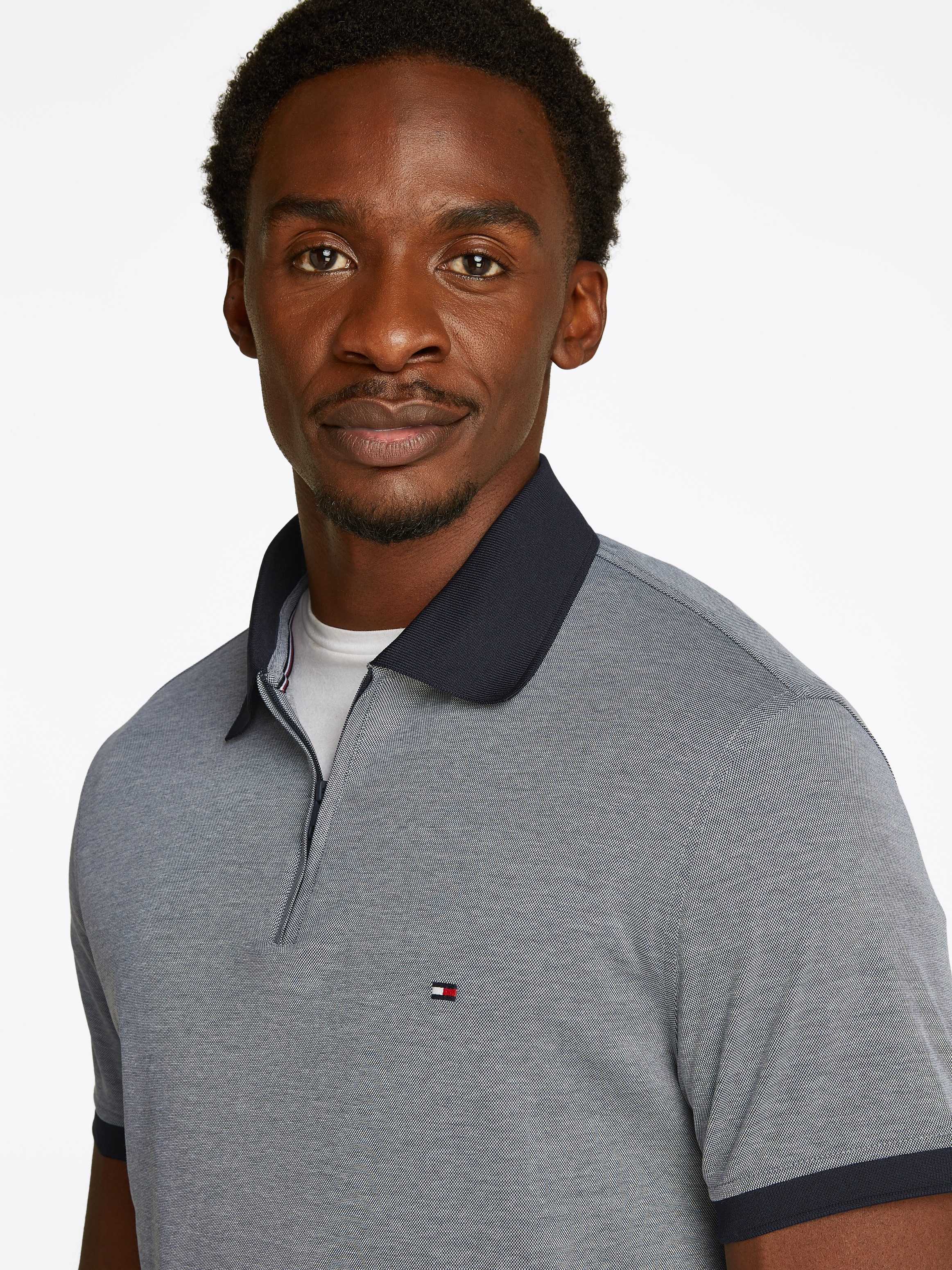 Tommy Hilfiger Poloshirt PERFORMANCE OXFORD ZIP günstig online kaufen