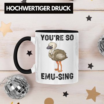 Trendation Tasse Trendation - Tasse You're So Emu-Sing Liebe Valentinstag Geschenk für Sie Ihn Wortspiel Geschenkidee Spruch Beste Freundin