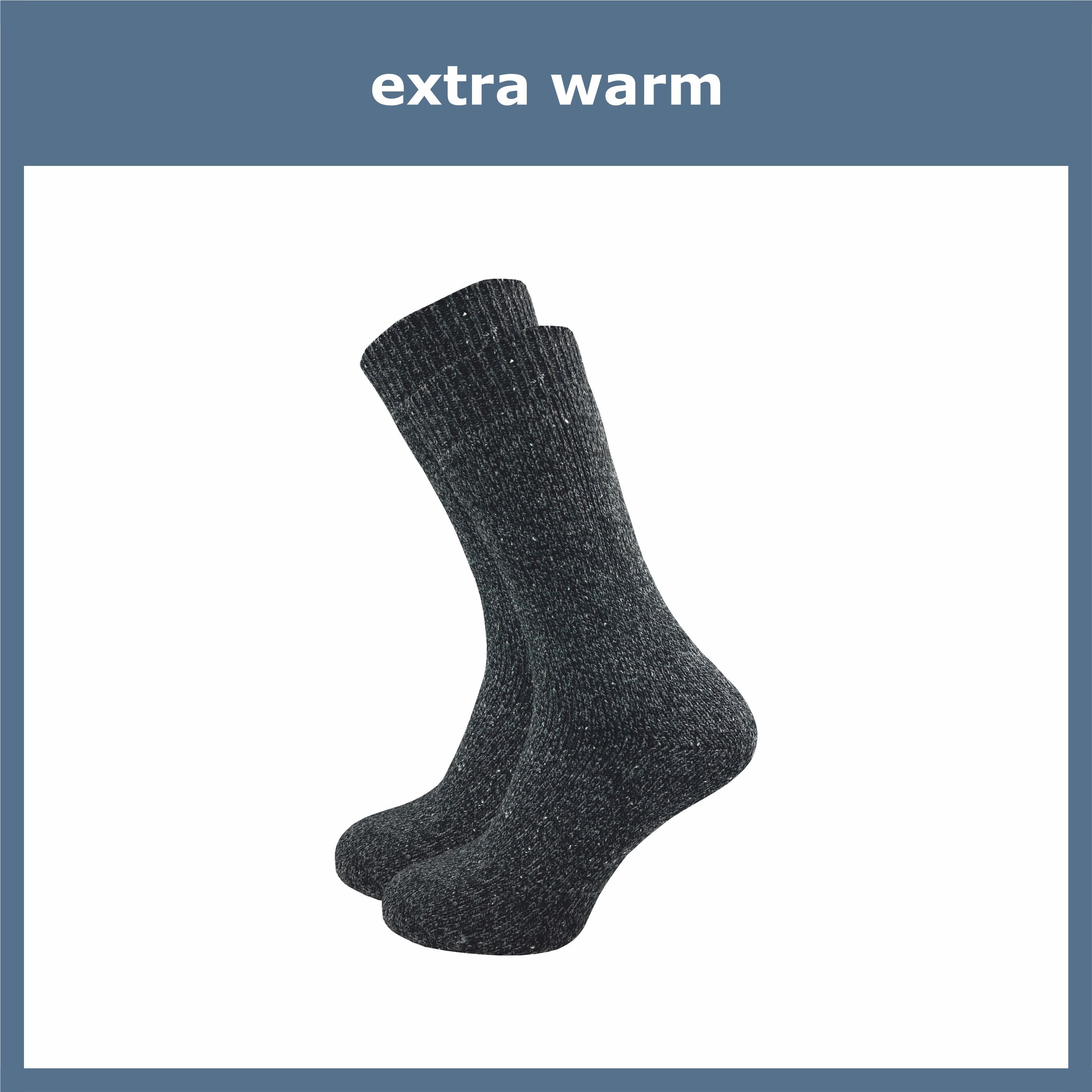 GAWILO Norwegersocken mit Wolle für Herren - warme Thermosocken für den Winter (6 Paar) Robuste, dicke Socken für warme Füße an kalten Tagen