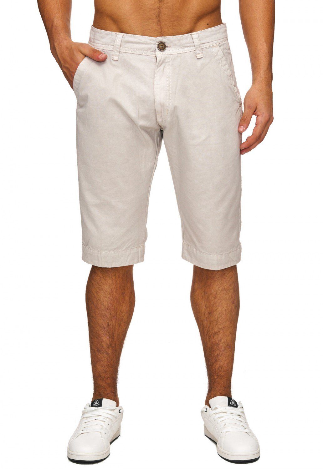 Egomaxx Chinoshorts Kurzes Design Sommer Jeans für Herren (1-tlg) Baumwolle Normal Fit Einfarbig atmungsaktiv Reißverschluss