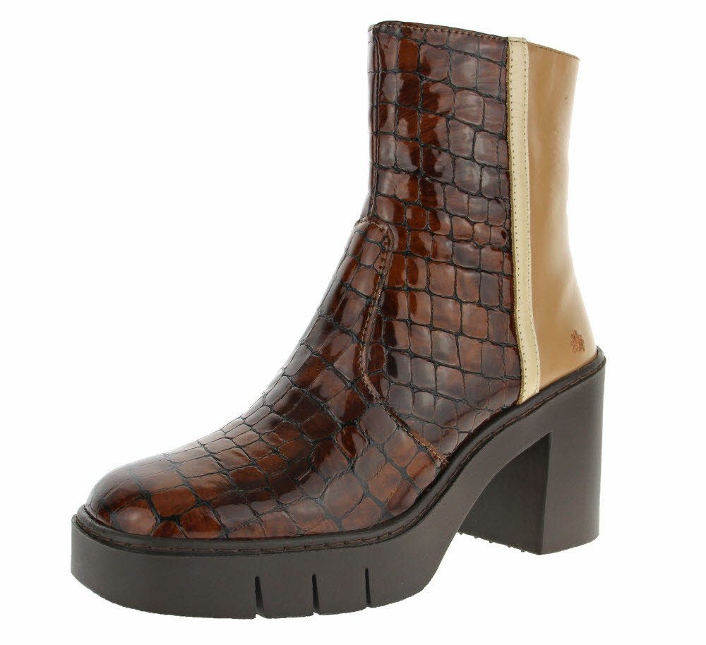 Art Art Damen Stiefelette Plateaustiefel Stiefelette