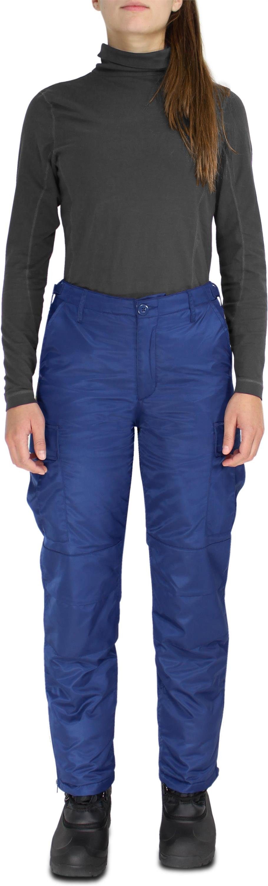 Thermo-Winterhose Thermohose Yerupaja wasserdichte gefütterte Damen Marine Wattierte Funktionshose normani Skihose Wanderhose