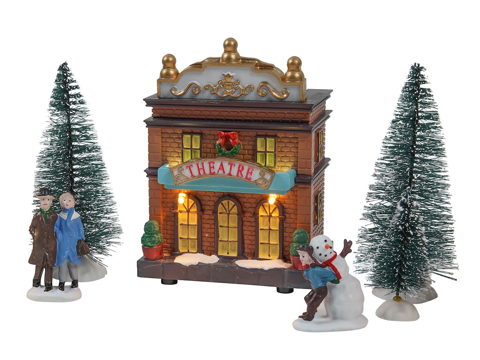 Spetebo Weihnachtsdorf LED Weihnachtsdorf - Set 17-teilig -, Weihnachtsszen günstig online kaufen