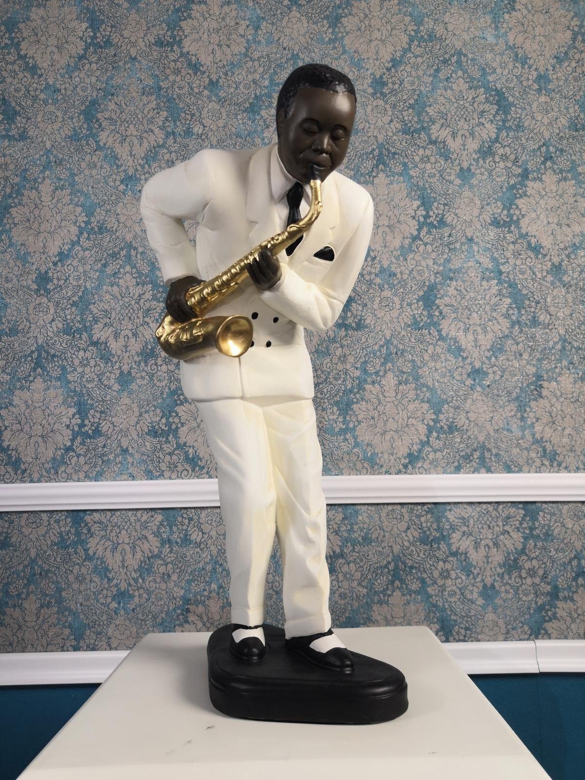 Dekoration Skulptur JVmoebel Statuen Saxophon Skulptur Deko Design Statue Figuren Figur