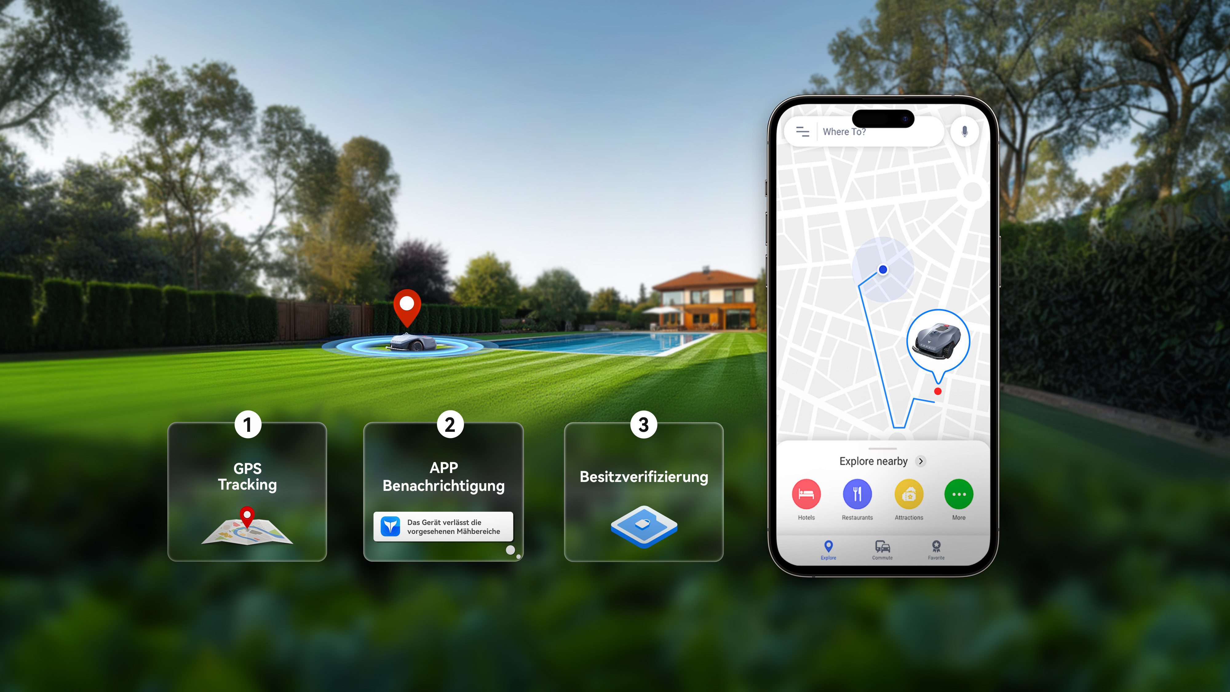 HOOKII Rasenmähroboter Neomow Mähroboter GPS - günstig online kaufen