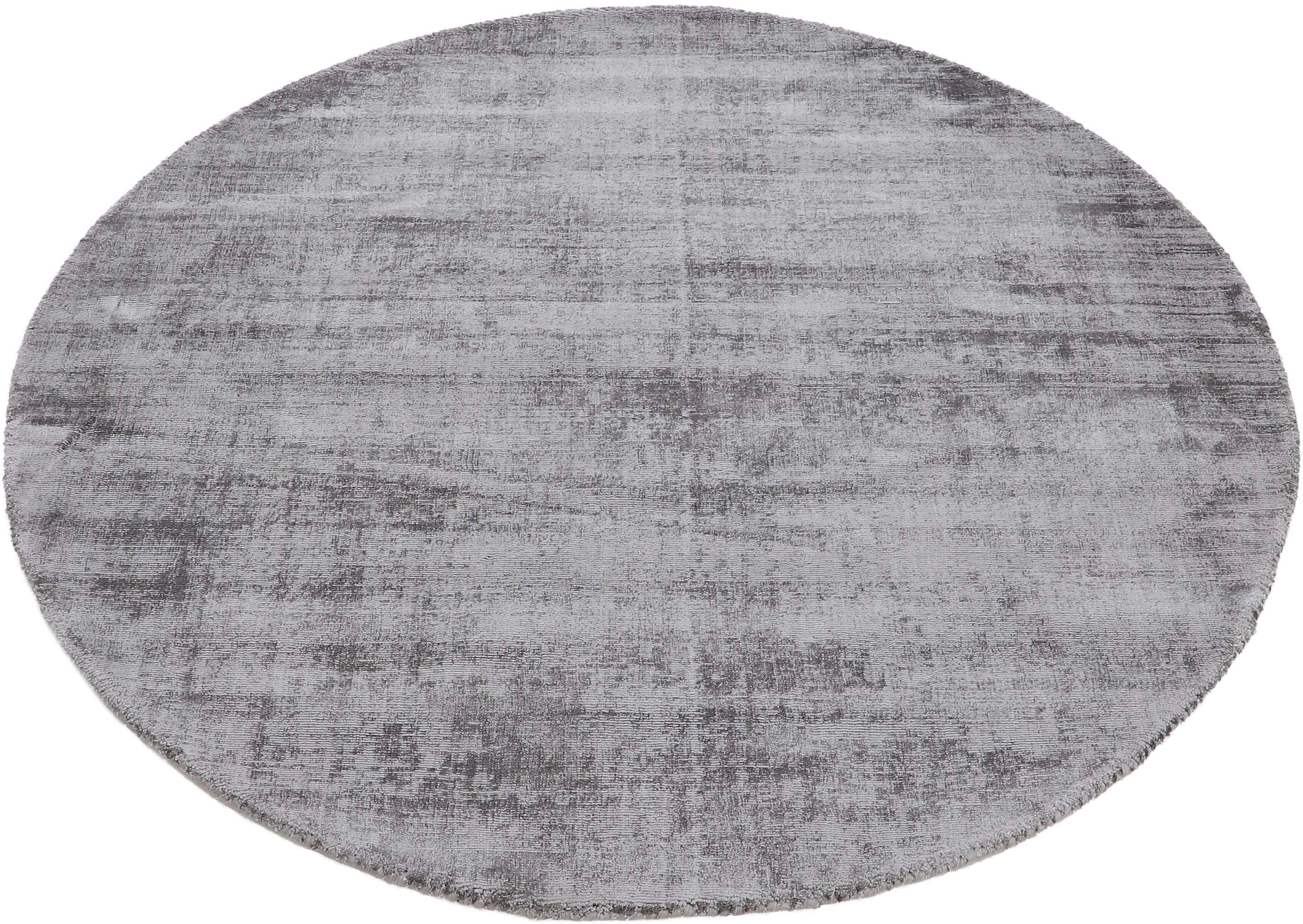 carpetfine Teppich Ava Viskoseteppich, rund, Höhe: 13 mm, Seidenoptik, leichter Glanz, Wohnzimmer