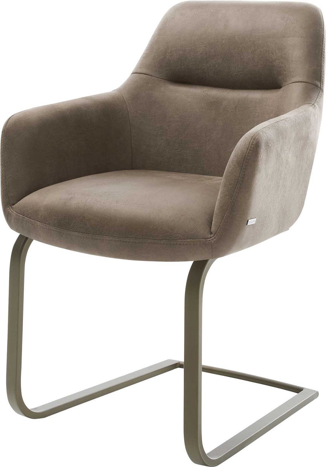 DELIFE Polsterstuhl Pejo-Flex, Freischwinger flach Effektfinish günstig online kaufen