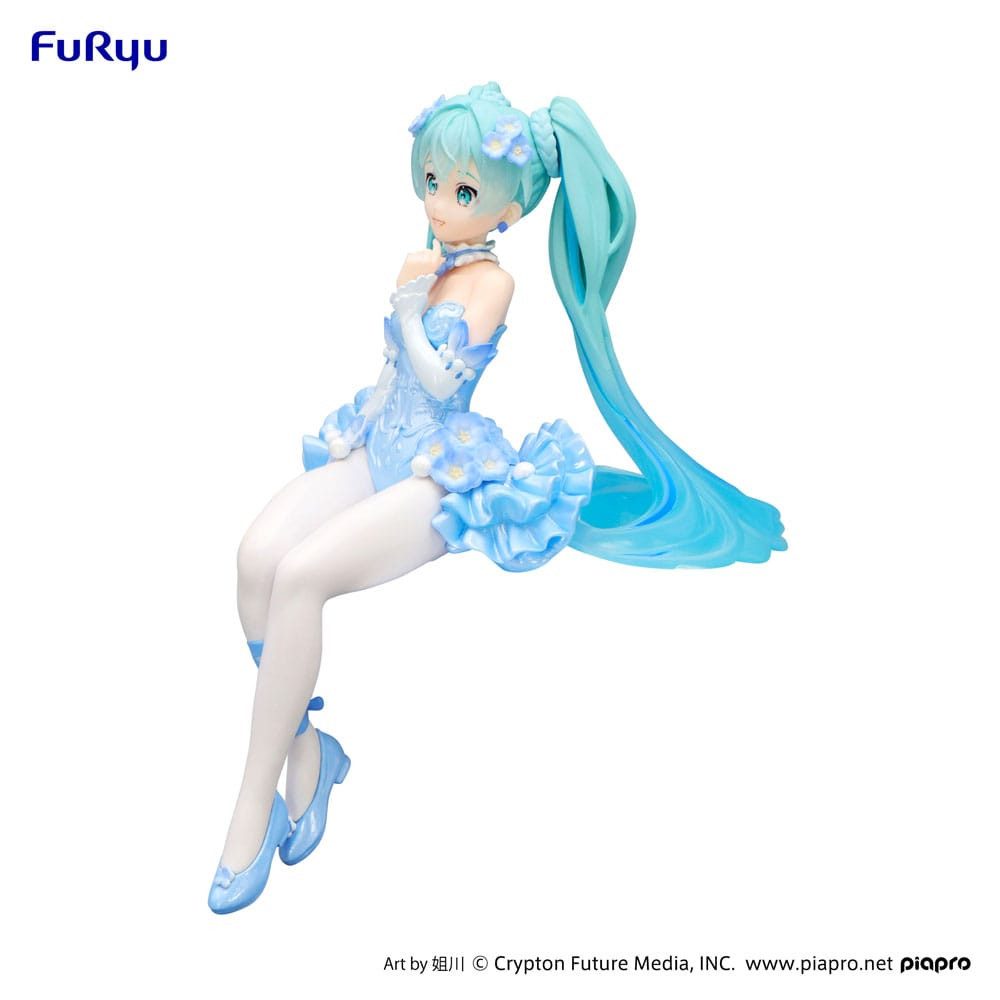 FuRyu Merchandise-Figur Hatsune Miku Flower Fairy Nemophila Pail Blue Color Ver. 15 cm