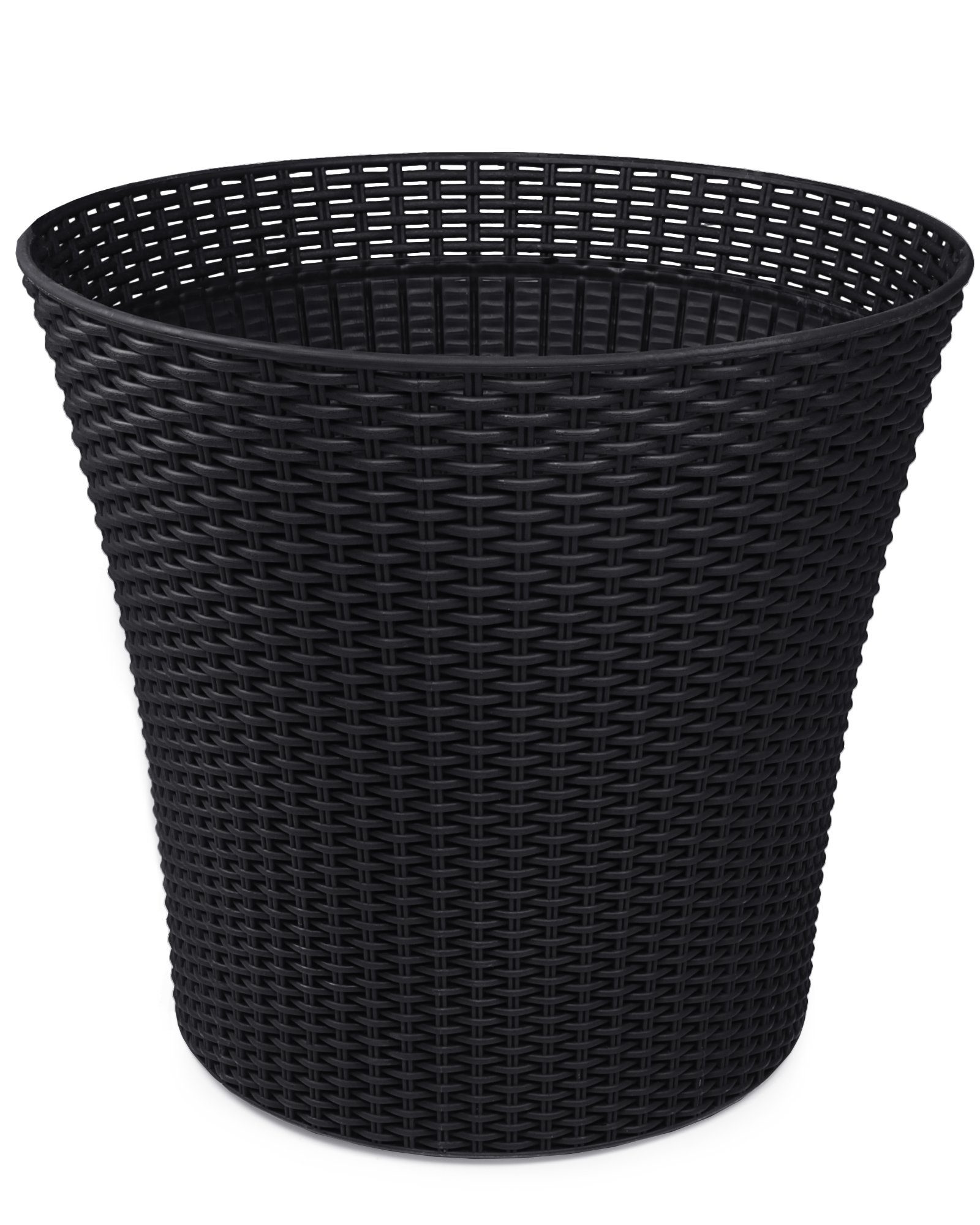 Keter Blumentopf Konisches Pflanzgefäß Blumentopf im Rattandesign 56 Liter, 54 x 48,7 (h) cm