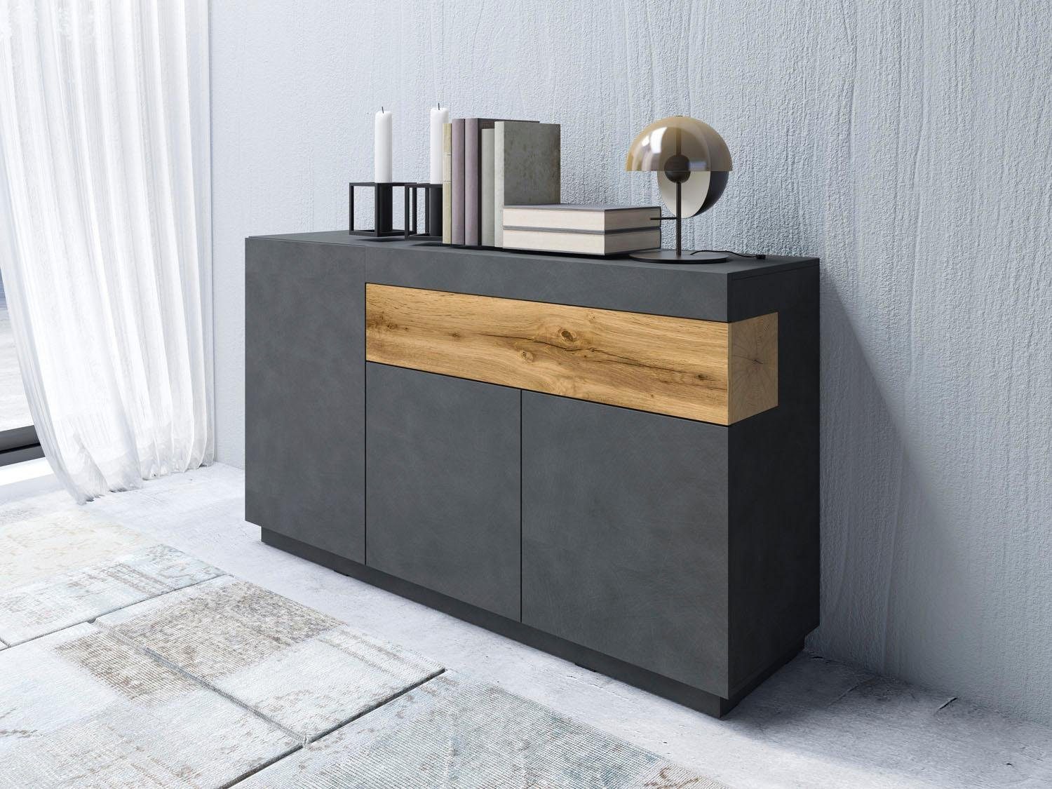 SILKE, 150 Helvetia Breite Sideboard cm