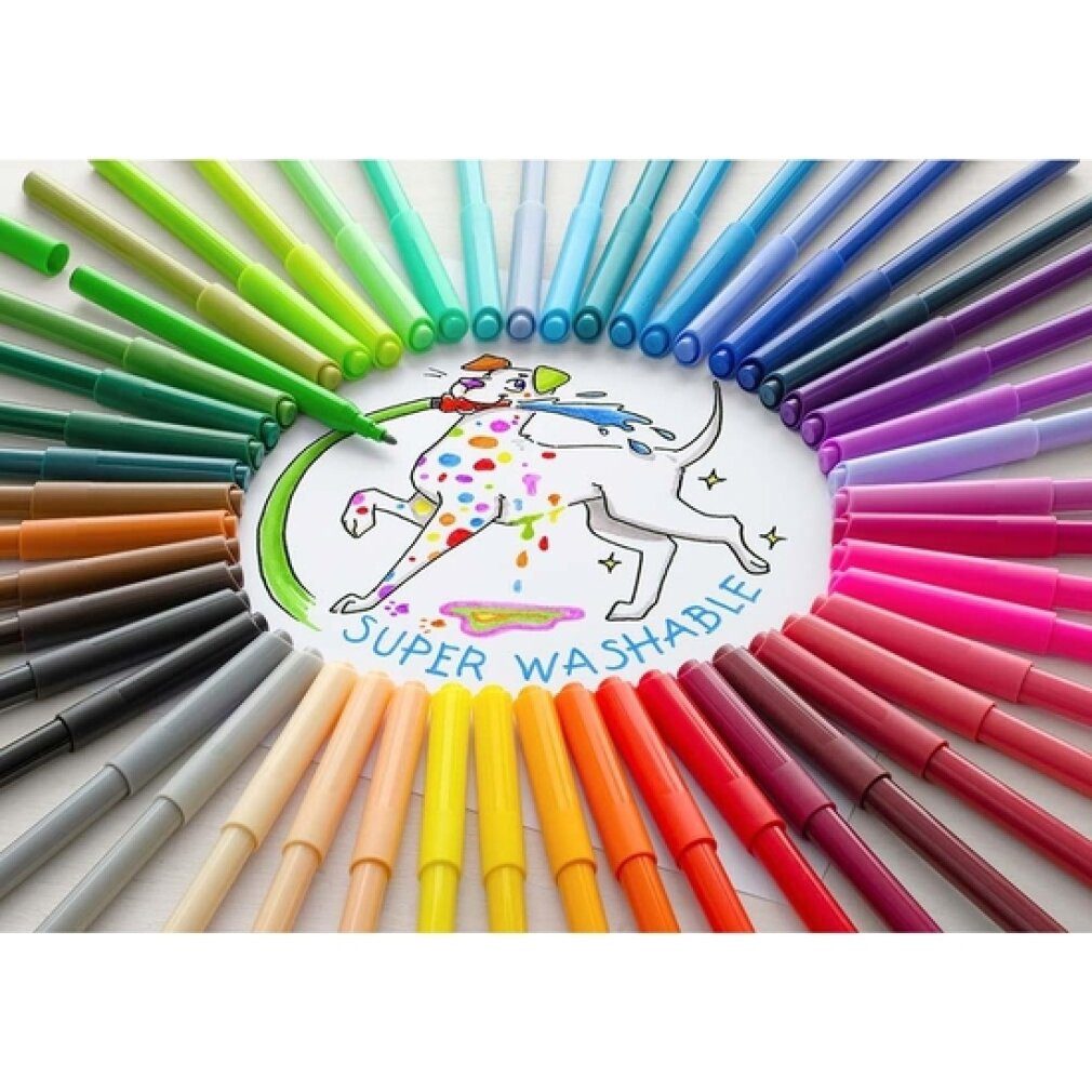 Faber-Castell Filzstift 554204 - Filzstifte Set Castle, 50er Kartonetui