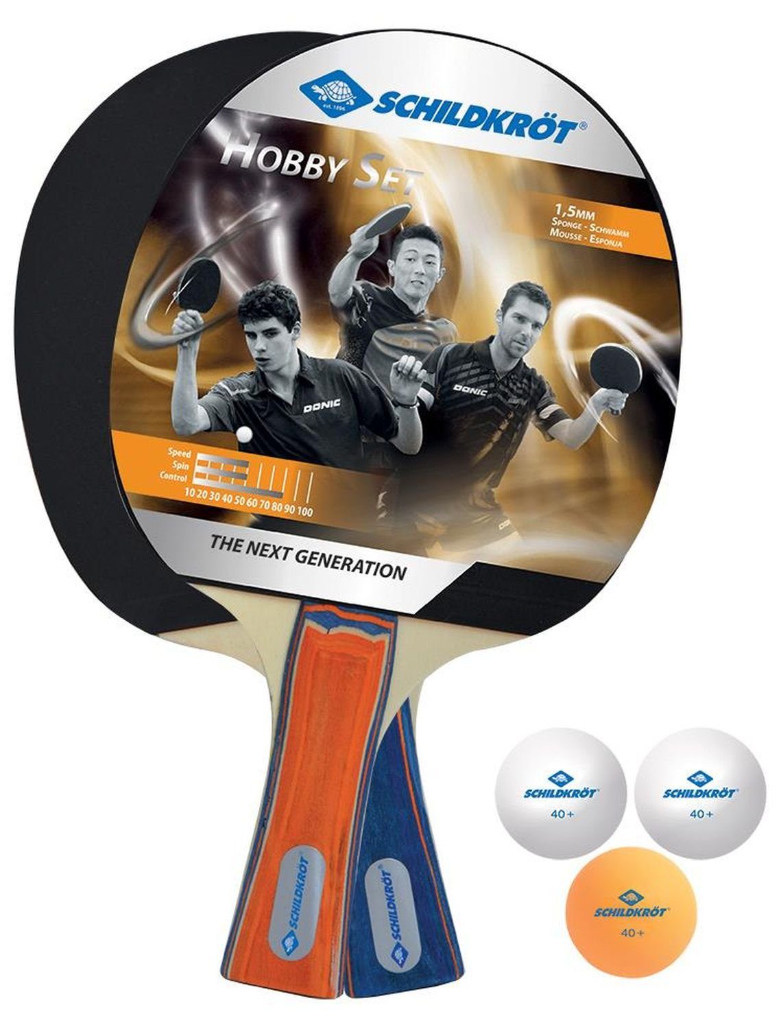 Donic-Schildkröt Tischtennisschläger - Tischtennis Set 2-Player Hobby, Tischtennis Ракетки Set Tischtennisset Table Tennis Bat Racket