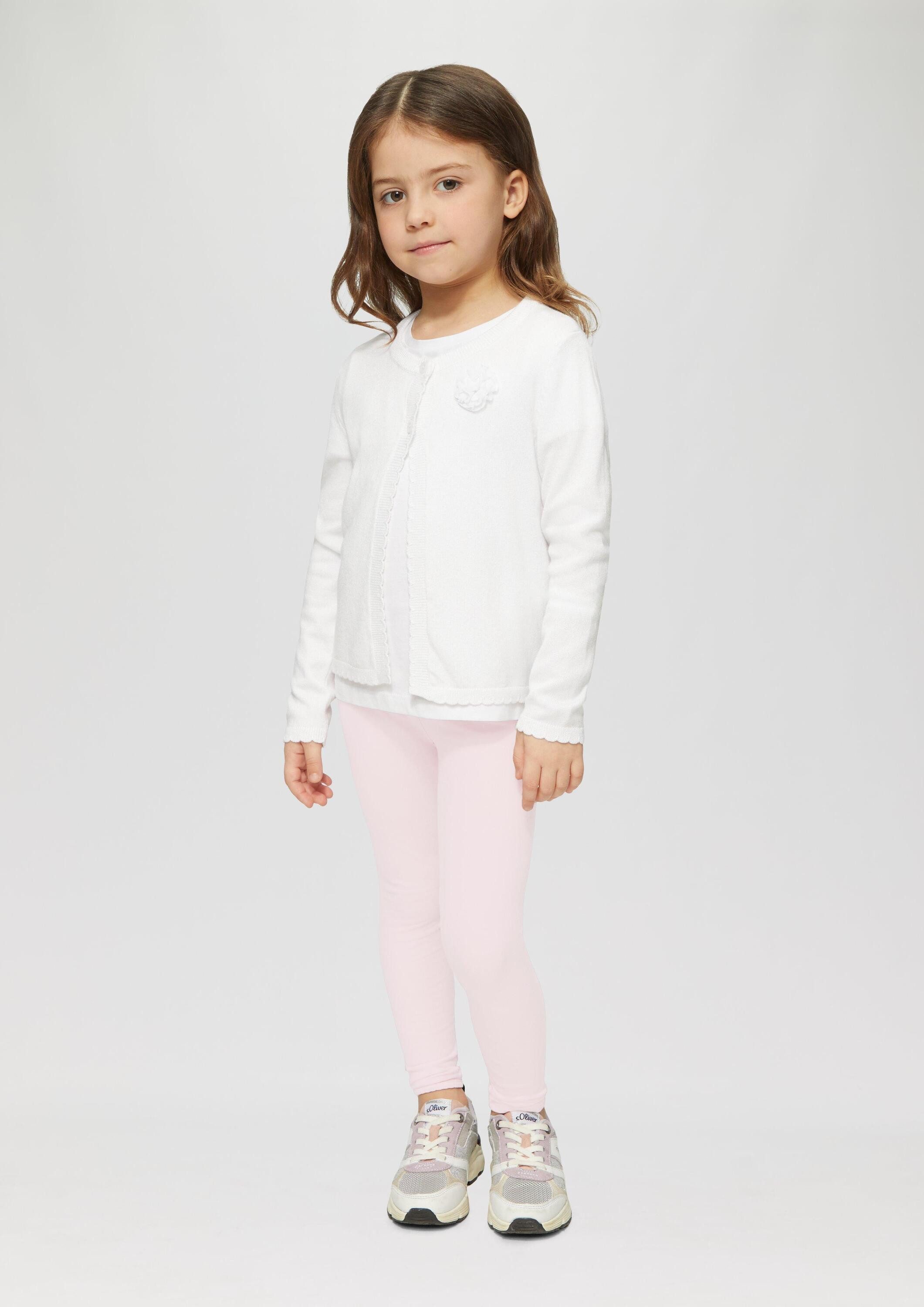 s.Oliver Leggings Leggins Jersey-Leggings mit Bogenkante