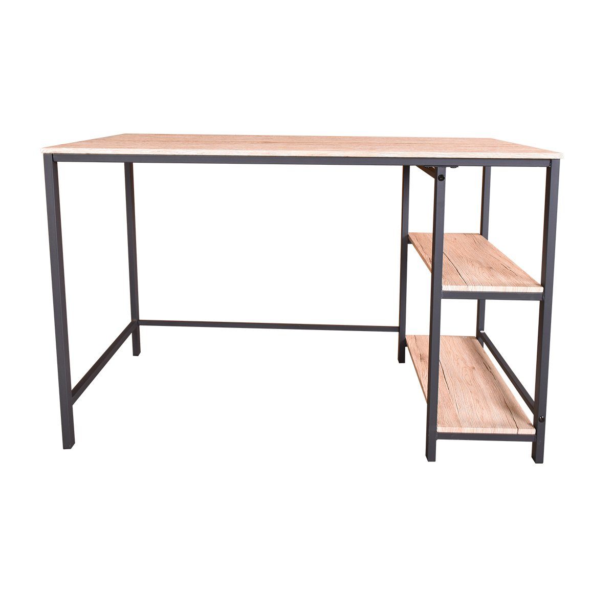 JOIVI mit Computertisch Oak 2 Tisch) (1 Ablagen, Schreibtisch, Schreibtisch viereckiger Bürotisch