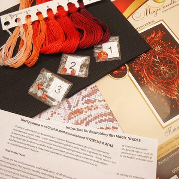 Magic Needle Kreativset Magic Needle Kreuzstich Set "Flammen der Seele", (embroidery kit by Marussia)
