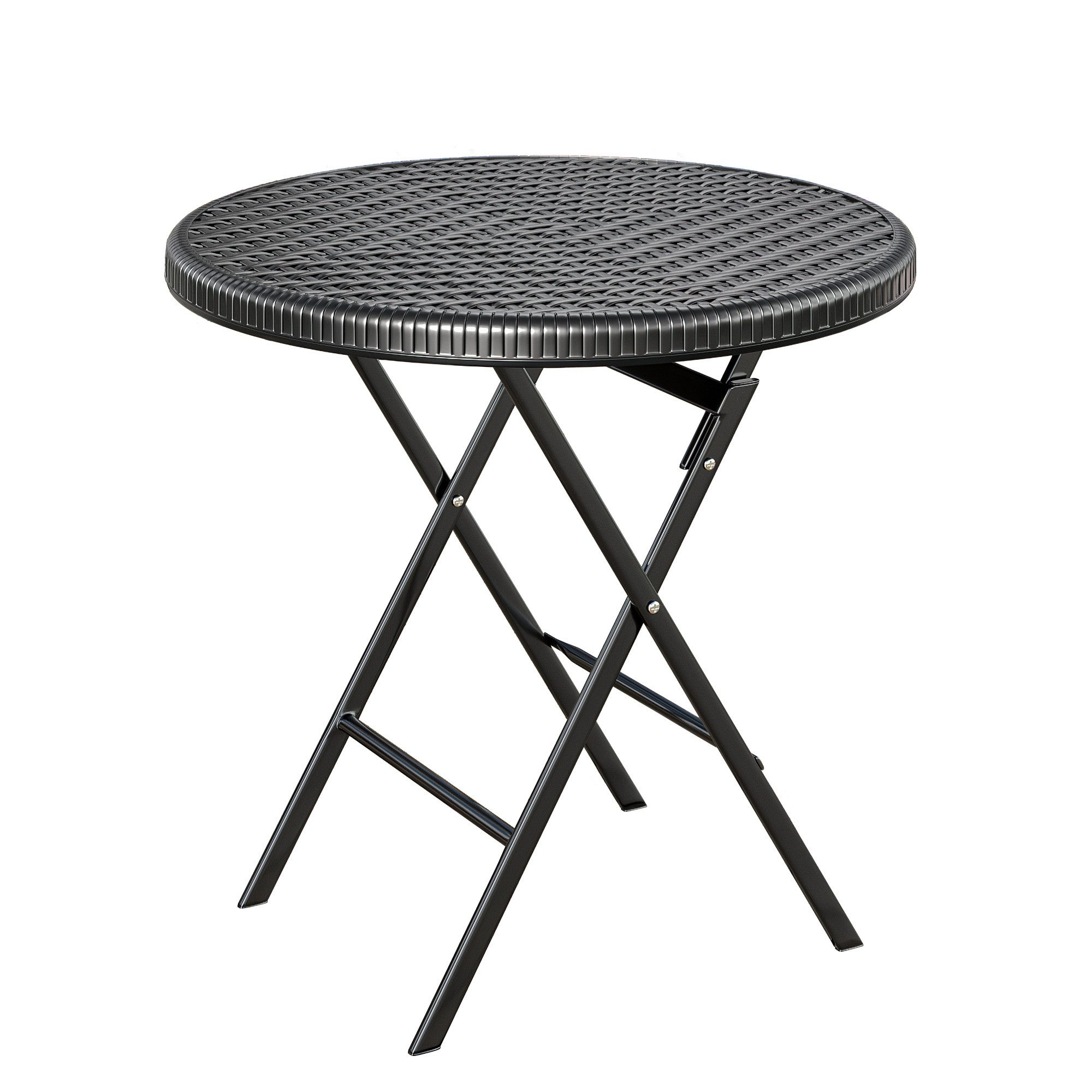 GGMMÖBEL Campingtisch Mio Polyethylen (1 Stück), Rund Aussen UV-beständig/Wetterbeständig