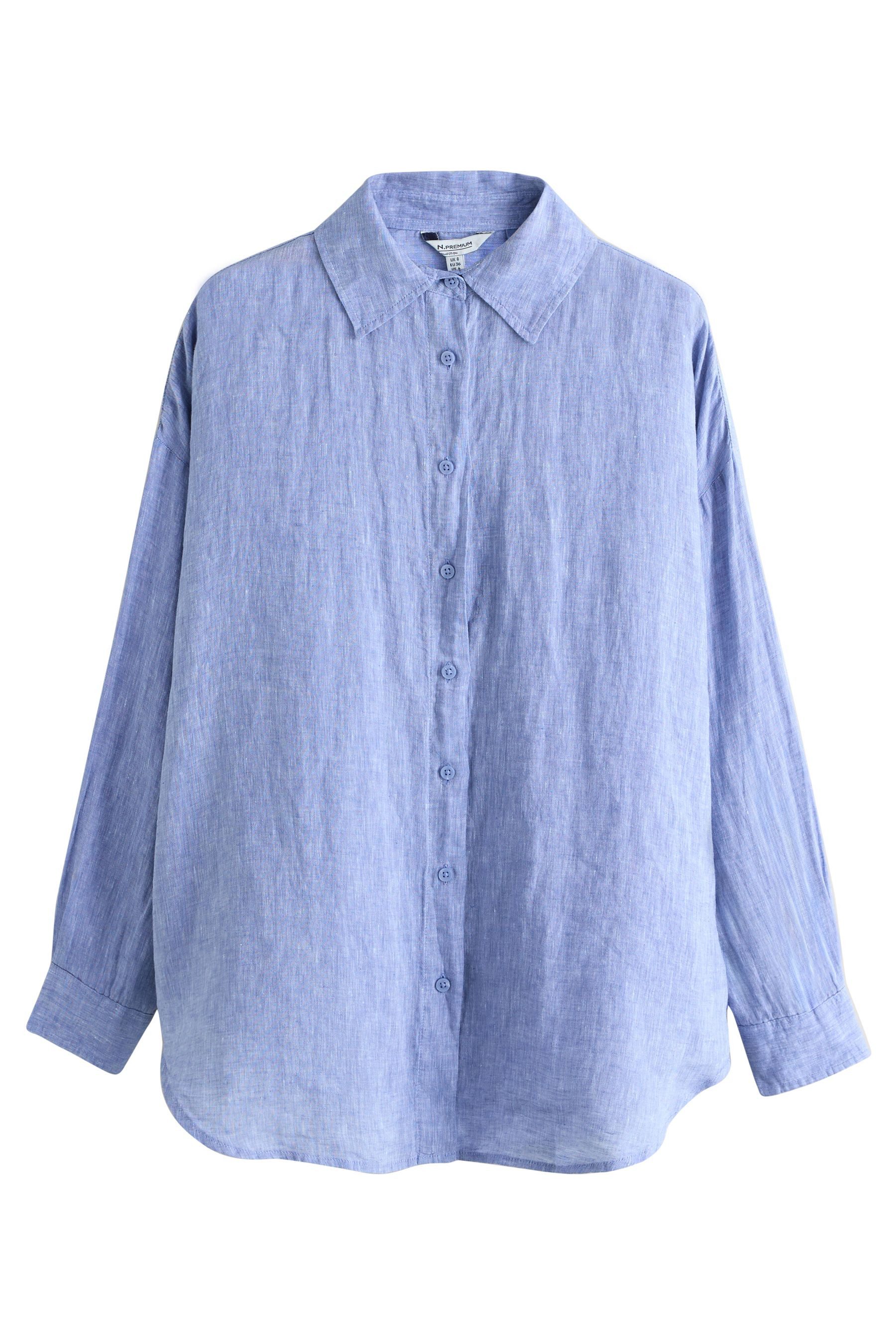 Next Hemdbluse N Premium Hemd aus 100 % Leinen (1-tlg)